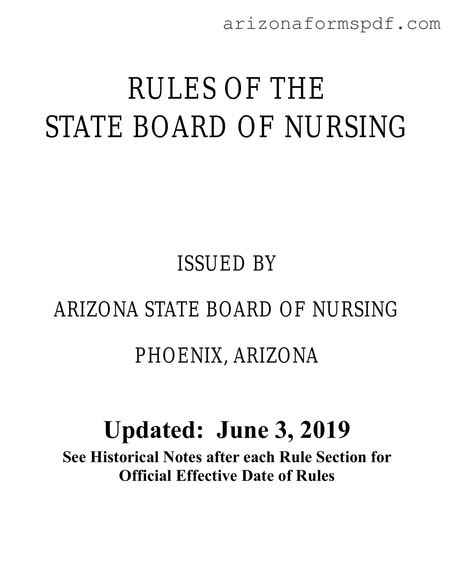 Fill in Your Arizona Board Of Nursing License Form