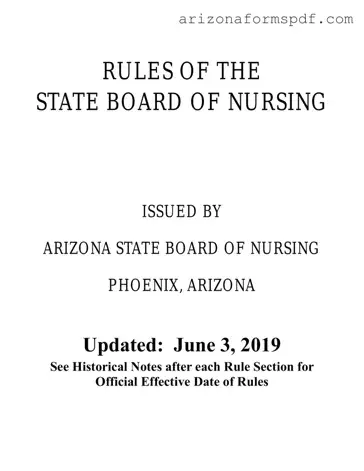Fill in Your Arizona Board Of Nursing License Form