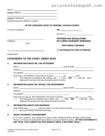 Fill in Your Arizona Drdc10F Form