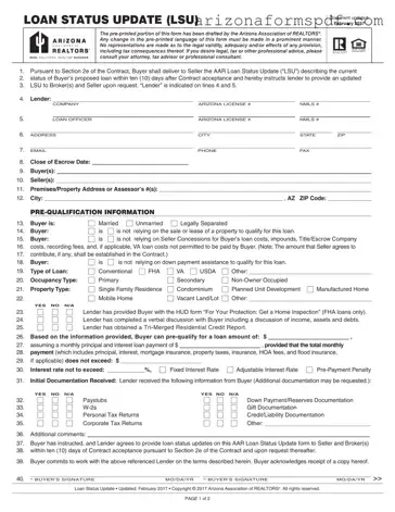 Fill in Your Arizona Lsu Form